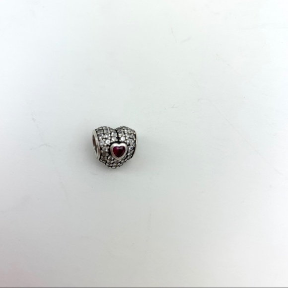 Pandora Heart shaped Pavé Charm Bracelet silver - Picture 10 of 16